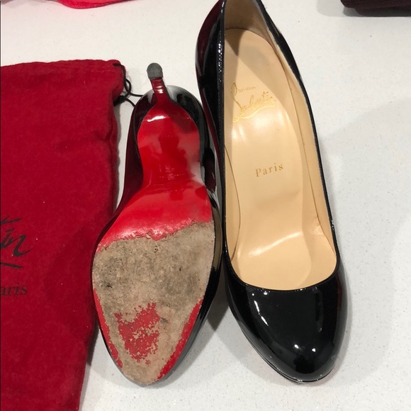 Christian Louboutin Neofilo 120 Patent Black Heels - Picture 2 of 8